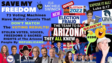#290 NEW Maricopa County Election FRAUD: 73 Voting Machine Ballot Counts DON’T MATCH Voting RESULTS!