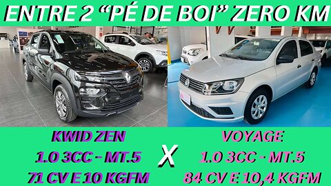 ENTRE 2 CARROS - RENAULT KWID X VOLKSWAGEN VOYAGE - SIMPLES E EFICIENTES