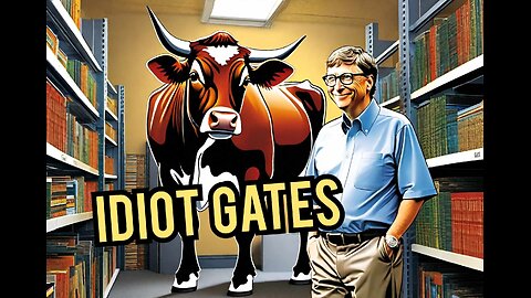 Climate change Hero Idiot Gates to modify cows to Save the world , no 2024 Elections in the USA ,