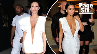 Bianca Censori channels Kanye West's ex Kim Kardashian in plunging white dress