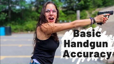 HANDGUN ACCURACY | Hit what you're aiming at! Trigger control, sight alignment, and accuracy drills