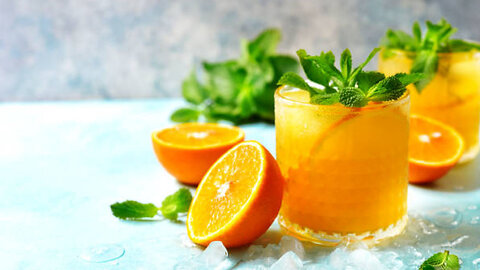 Sparkling Citrus & Mint: Fresh Squeezed Orange Juice Remix