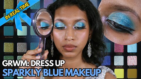 INSPIRED by ADEPT Cosmetics | Mesmerizing Blue Multichrome Winter Makeup Tutorial