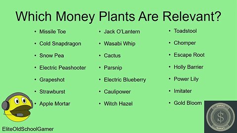 Plants vs Zombies 2 - Strategy - Which Money Plants are Still Relevant - November 2023