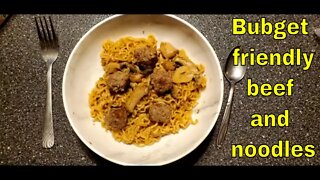 What's Cooking with The Bear? Budget Beef and Noodles #cooking #budgeting