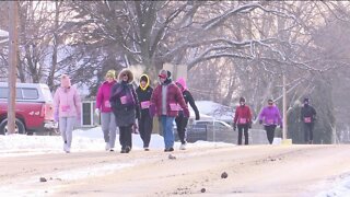 Running for Chocolate: Seroogy's Valentine Run brought out runners even in the freezing temperatures