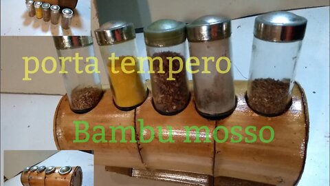 suporte para temperos @bambu total