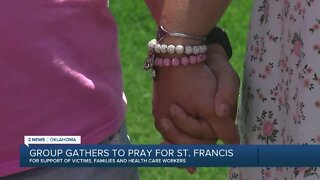 Group gathers to pray for Saint Francis