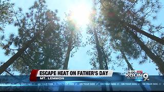 Families run from heat during Father's Day