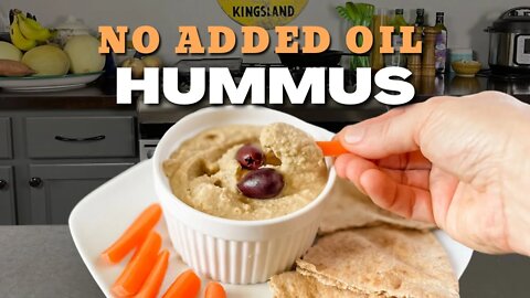 How to make Hummus at Home with no added OIL!