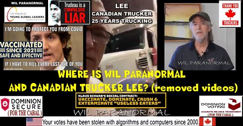 WHERE IS WIL PARANORMAL AND CANADIAN TRUCKER LEE? (removed videos)