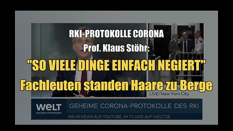 🟥 Prof. Klaus Stöhr über Corona-RKI-Protokolle: "Fachleuten standen Haare zu Berge" (25.03.2024)"