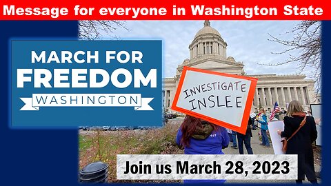 Join Us March 28th: Message For Everyone In WA State