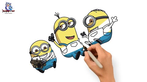 How To Draw The Minions The Rise of Gru - Tutorial