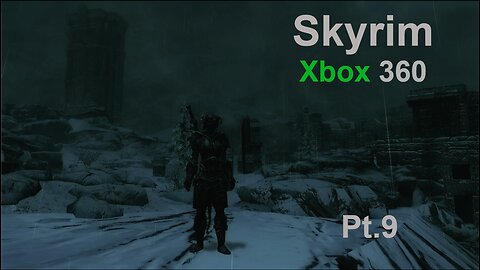 Skyrim Xbox360 E.9 walking up to High Hrothgar.