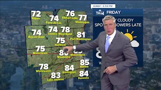 Temps and humidity increase on Friday