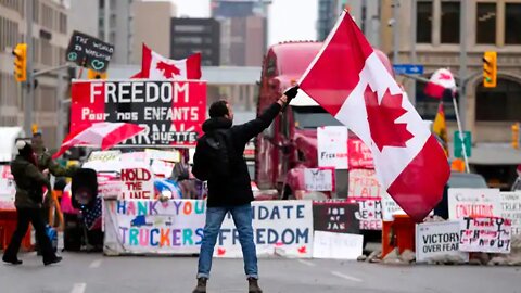 LIVE from Ottawa Canada Trucker freedom convoy protest with News Updates 2-17-22