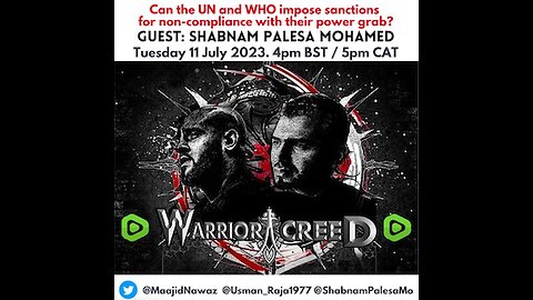 WARRIOR CREED with guest Shabnam Palesa Mohamed