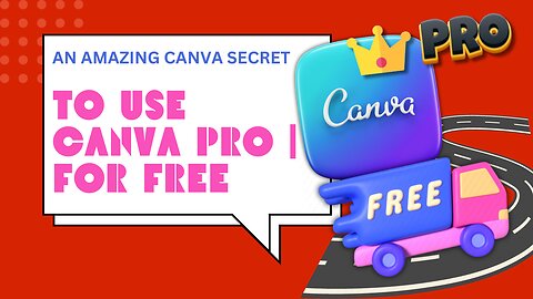 Do Designing On Canva? An Amazing Secret | To Use Canva Pro | For Free