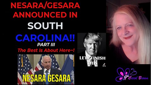 💥💥💖💖 NESARA GESARA ANNOUCEMENT IN SOUTH CAROLINA! 💖💖💥💥