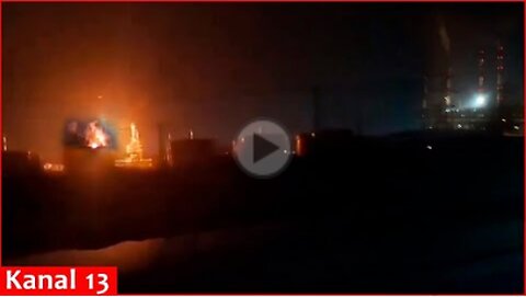 Ukrainian drones hit a power plant in the Russian city of Rostov at night