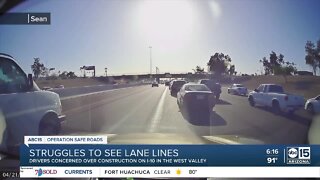 Drivers say temporary lines on part of I-10 creates chaos