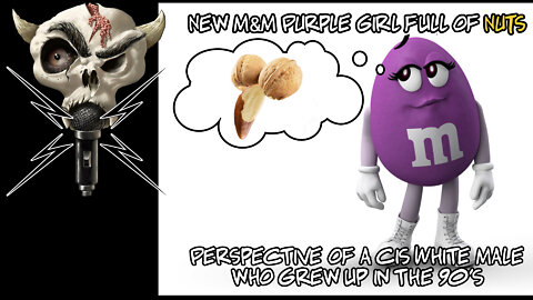 M&M's purple "GIRL" M&M's has nuts