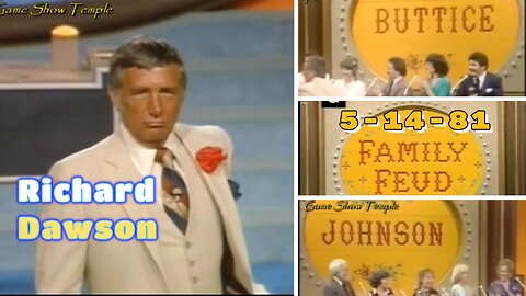 Richard Dawson | The Family Feud (5-14-1981) Buttice Vs. Johnson | Full Episode | Game Shows