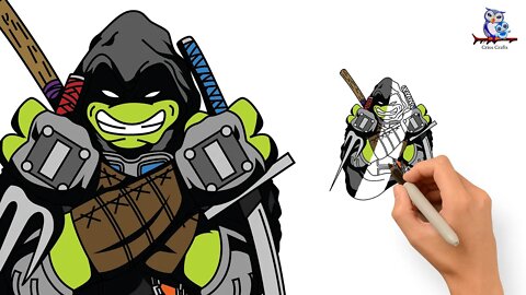 How To Draw Michelangelo TMNT - The Last Ronin