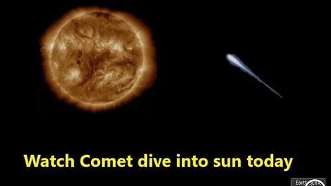 Comet Dives into the sun today