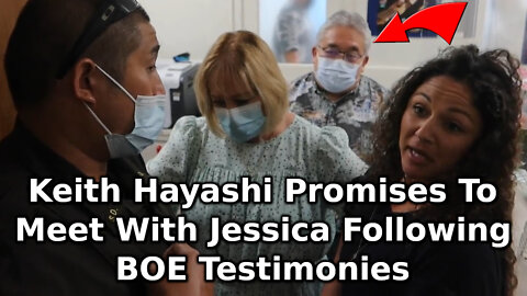 Keith Hayashi Promises To Meet With Jessica Following BOE Testimonies