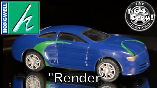 "Render" in Blue- Model by Hongwell