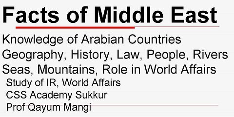 Facts of Middle East, Arabian Peninsula