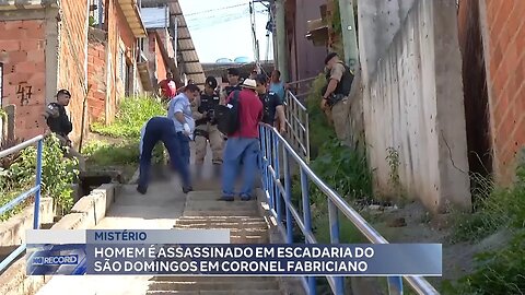 Mistério: Homem é Assassinado em Escadaria do São Domingos em Coronel Fabriciano.