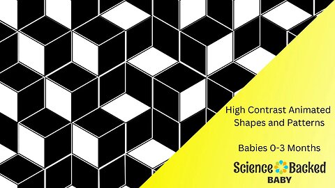 High Contrast Shapes and Patterns for Infants and Babies - 4K with Classical Music