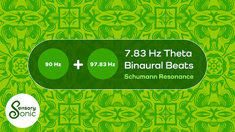 7.83 Hz Pure Theta Binaural Beats | Earth's Schumann Resonance | 90 Mins | Meditate, Relax and Sleep