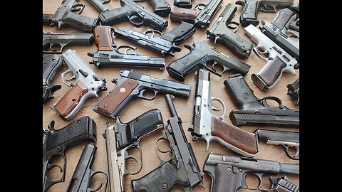Lots of Surplus Handguns
