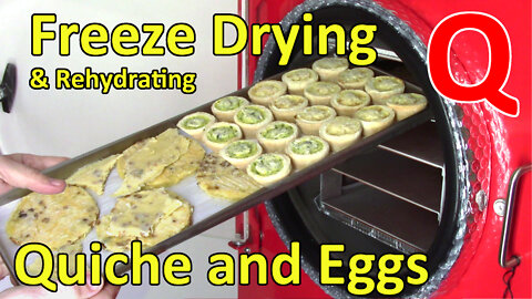 Freeze Drying and Rehydrating Quiche and Quiche-Not