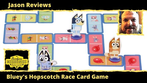 Jason's Board Game Diagnostics of Bluey's Hopscotch Race Card Game