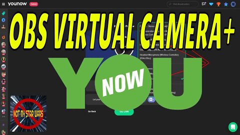 How to Live Stream on YOUNOW Using OBS Virtual Camera and StreamNow Pro