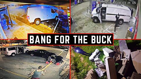 How ATM-Bandits L⊚⊚t Baltimore • String Of Smash-&-Grabs Caught On Surveillance Cameras Everywhere