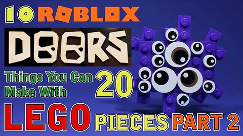 10 Roblox Doors things you can make with 20 Lego pieces Part 2