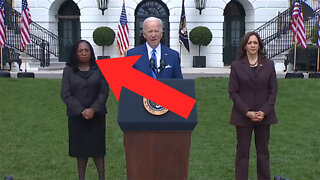 Watch Judge Jackson's Face While Biden Repeatedly Misfires