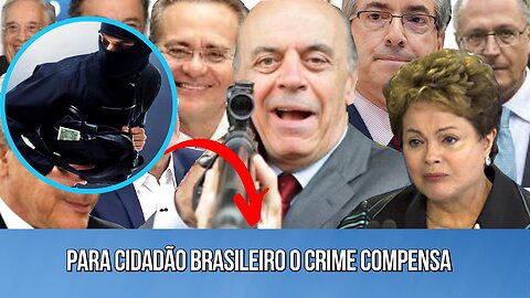 Para brasileiro o crime compensa