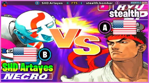 Street Fighter III 3rd Strike (SHD Artayes Vs. stealth bomber) [U.S.A Vs. U.S.A]