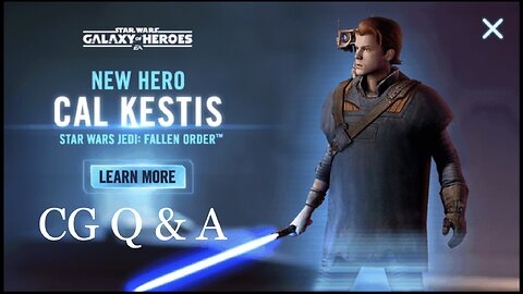 Cal Kestis Q & A with CG + Bonus Cal Kestis Pack! | Star Wars Galaxy of Heroes