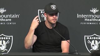 Las Vegas Raiders QB Derek Carr discusses 3-year, $121.5 million extension