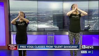 Free yoga classes from Silent Savasana