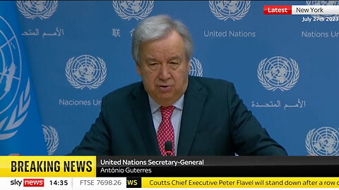 Climate Change | "For Scientists It Is Unequivocal. Humans Are to Blame. The Era of Global Warming Has Ended, the Era of Global Boiling Has Arrived." - Antonio Guterres (U.N. General-Secretary) + "We Need a Vast Military Style Campaign...&q