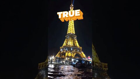 Facts about the Eiffel tower in Paris - Quiz show - Did you know - True or False Weird facts - hmm 🤔